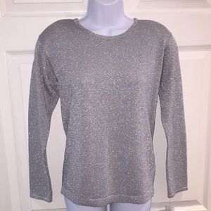 Peter Nygard Woman’s Metallic Silver Sweater S